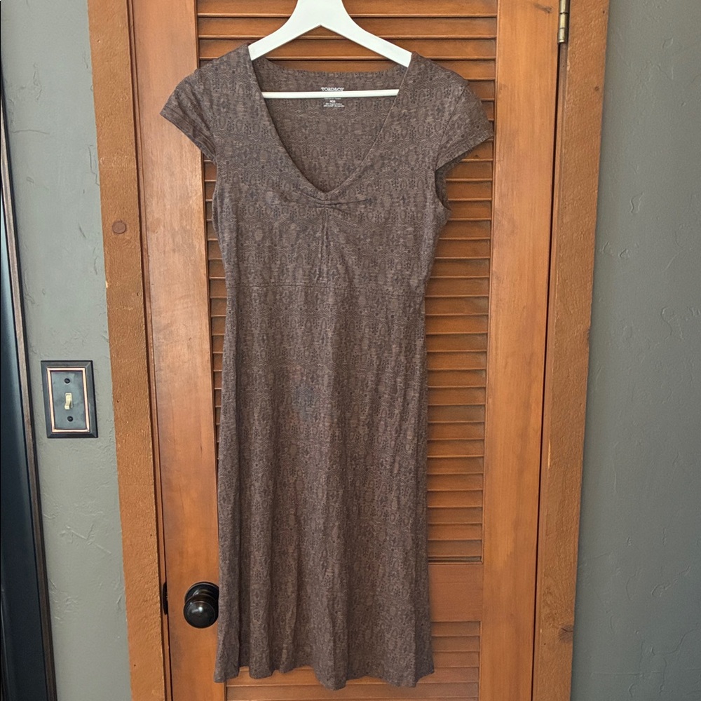 Toad&Co Patterned Brown Dress